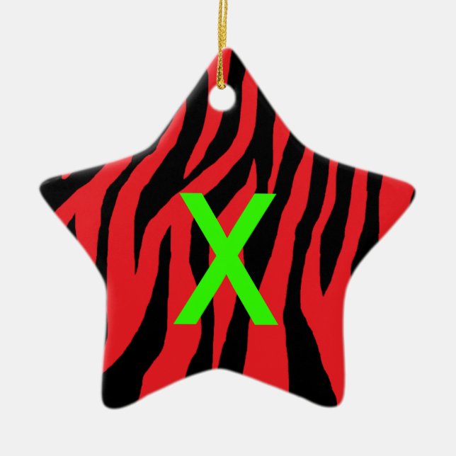 Pop Zebra Julgransprydnad Keramik (Framsidan)