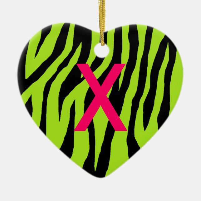 Pop Zebra Julgransprydnad Keramik (Framsidan)