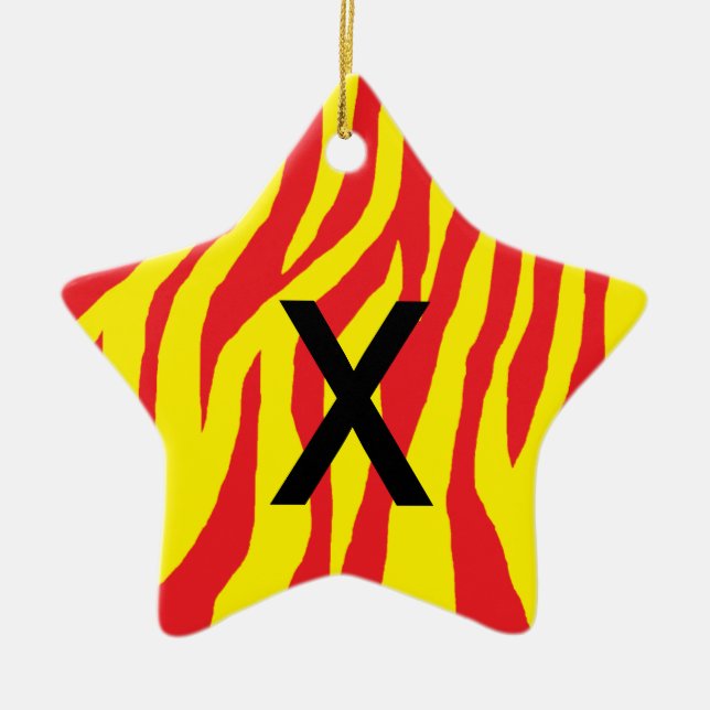 Pop Zebra Julgransprydnad Keramik (Framsidan)