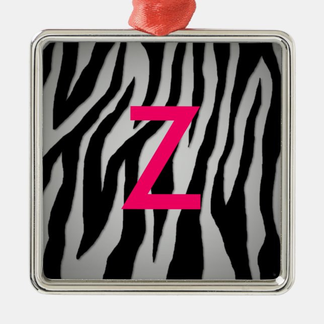 Pop Zebra Julgransprydnad Metall (Framsidan)