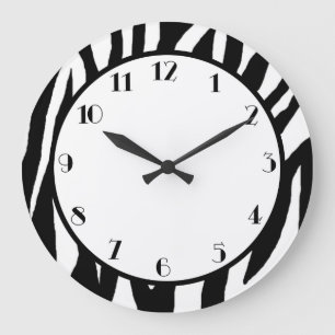 Pop Zebra Stor Klocka
