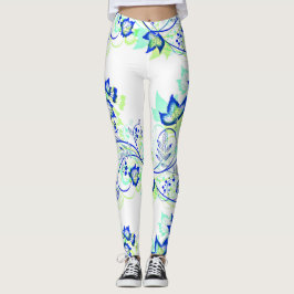 PopArt Blue-Löv Leggings