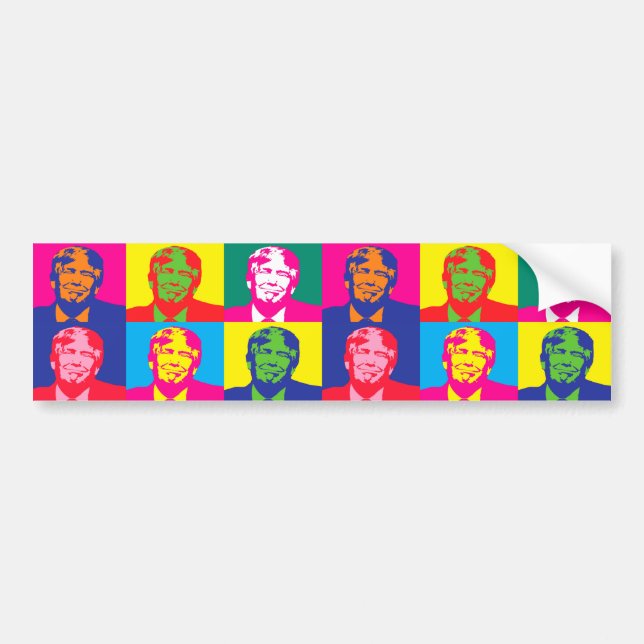 popart donald-trast bildekal (Framsidan)