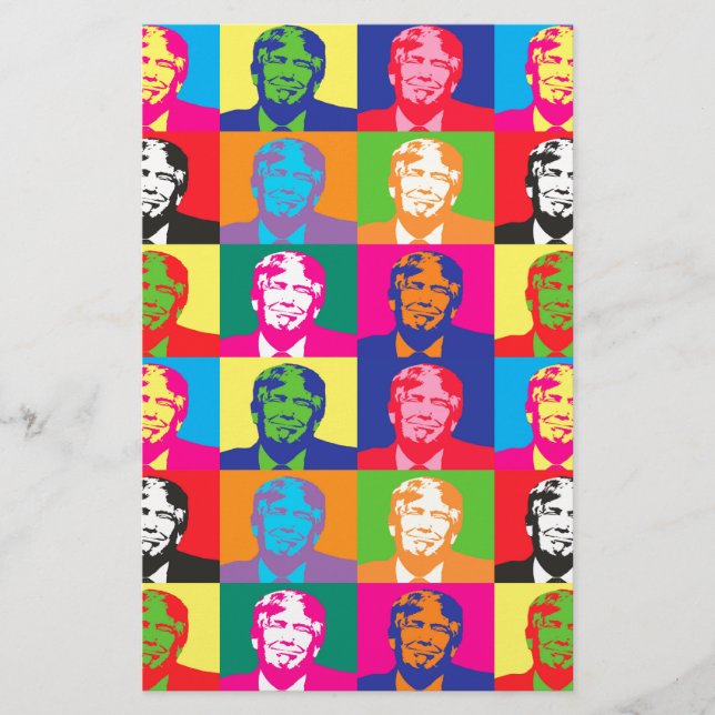 popart donald-trast brevpapper (Framsida)