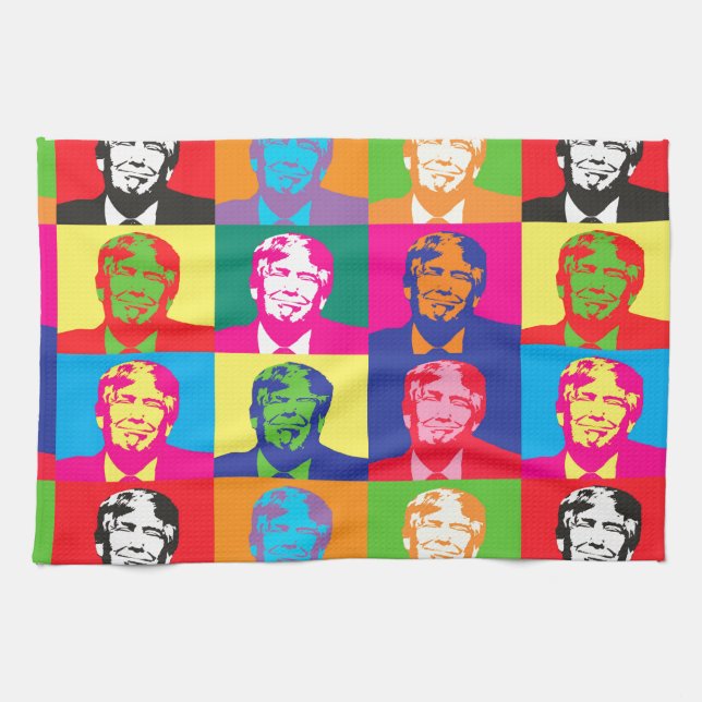popart donald-trast kökshandduk (Horisontell)
