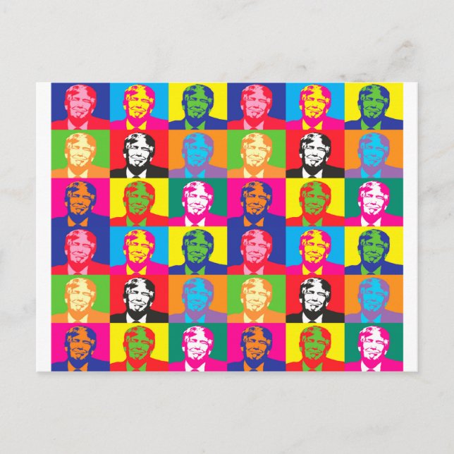 popart donald-trast vykort (Framsida)