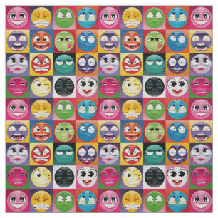 popart-emoji-struktur tyg