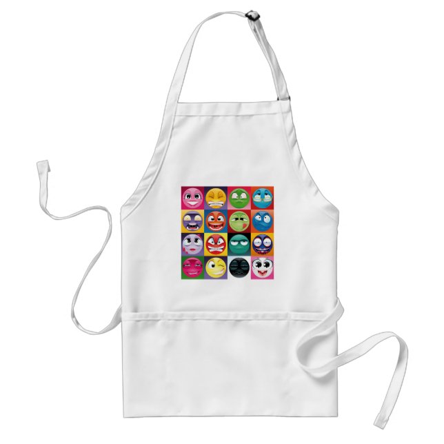popart emojis förkläde (Framsidan)