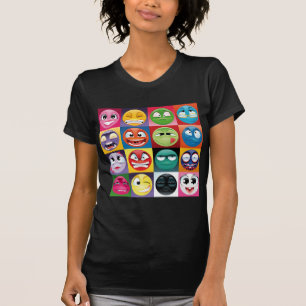 popart emojis t shirt