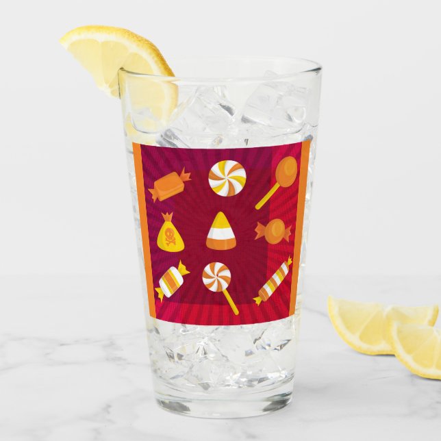PopArt Halloween Candy Glaskopp (Framsida Ice)