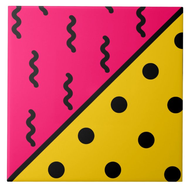 PopArt Mönster Kakelplatta (Framsidan)