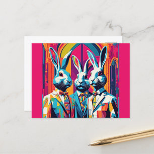 PopArt-Påskhare Vykort