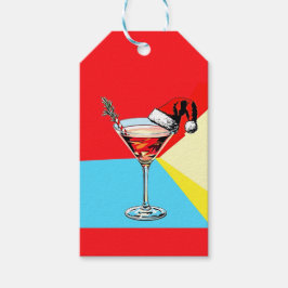 PopArt Tomte Martini Presentetikett