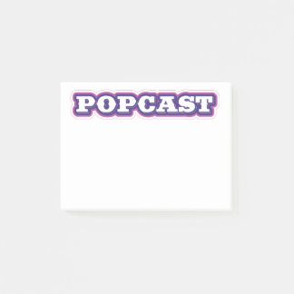 POPCAST-anteckningar Post-it Block
