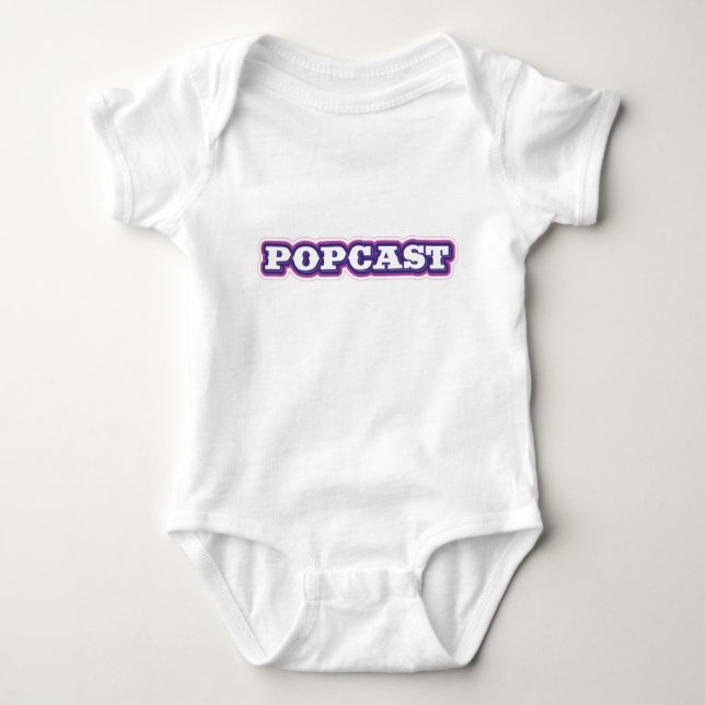 POPCAST baby one-biet T Shirt (Framsida)