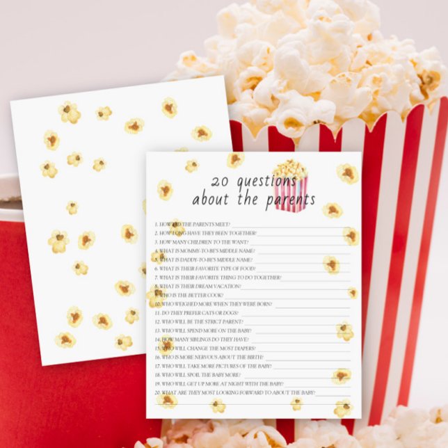 Popcorn - 20 frågor om föräldrarna (Skapare uppladdad)