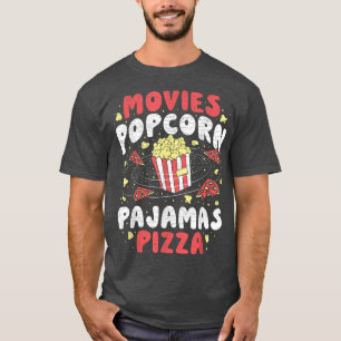 Popcorn Älskare Movie Watching Night T Shirt