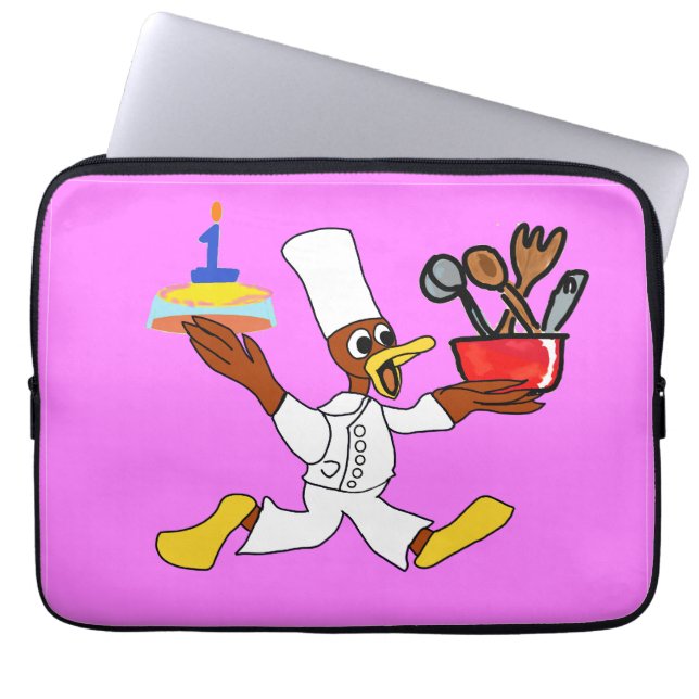 Popcorn Anime Chef Ducky Kazoo Rosa Electronics Ba Laptop Fodral (Framsidan)