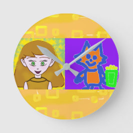 Popcorn Anime ett ögonblick, väggklocka