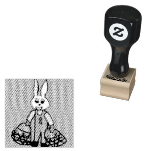 Popcorn Anime Professor Bunny Rabbit Stämpel