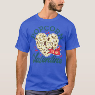 Popcorn är min Valentine, Kärlek Snacks, Movie Nig T Shirt