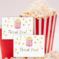Popcorn Baby shower Tacksamhetskort