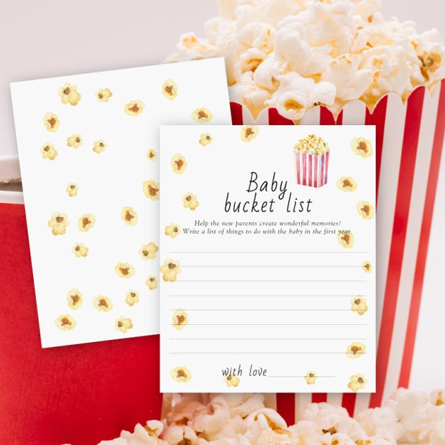 Popcorn-babydusch - Baby-bucketlistspel (Skapare uppladdad)