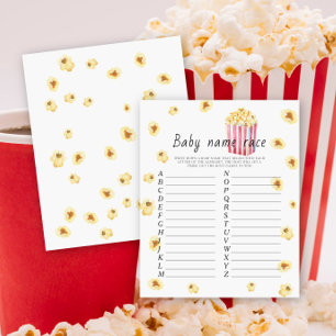 Popcorn babydusch - Baby namn tävling
