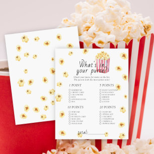 Popcorn babydusch - Vad är det i ditt handväska?