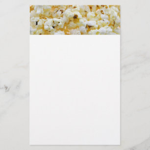 Popcorn-bakgrund Brevpapper