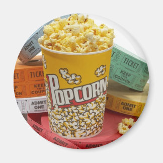 Popcorn & biljett magnet