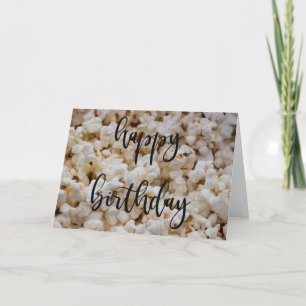 Popcorn Birthday Card Kort