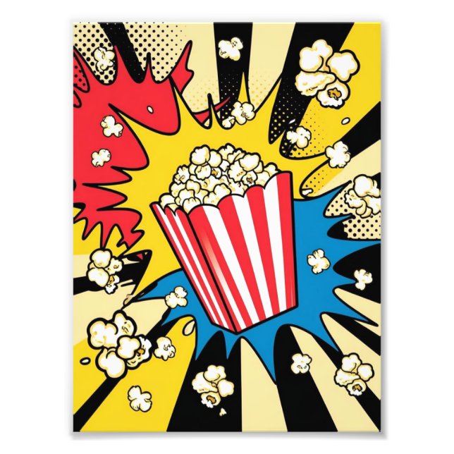 Popcorn blast fototryck (Framsidan)