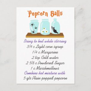 Popcorn Bollar Recipe Vykort