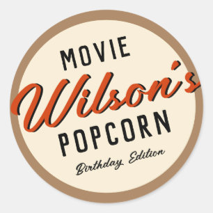 Popcorn Box Klistermärken