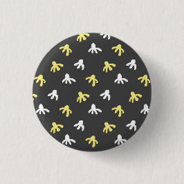 Popcorn Button (Dark Gray & Butter Yellow) Knapp