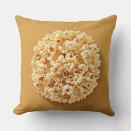 Popcorn Circle in a Brown Background Kudde