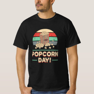 Popcorn Day Cinema Movie Snack-filmfilmklipp Gift  T Shirt