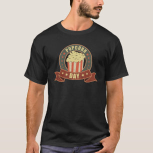 Popcorn Day Movie Cinema Snack-filmfilmklipp Gift T Shirt