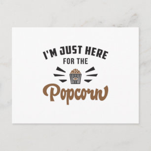 Popcorn Day Movie Pop Film Cinema Snack Gift Idea Vykort