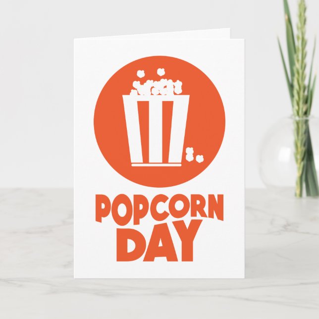 Popcorn Day - utvärderingsdag Kort (Framsida)