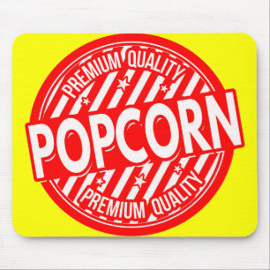 *POPCORN*-etikett Top Mousepad Musmatta