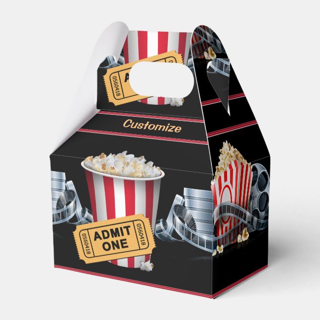 Popcorn-favoritruta för personlig Movie Night Presentaskar (Framsidan Sidan)