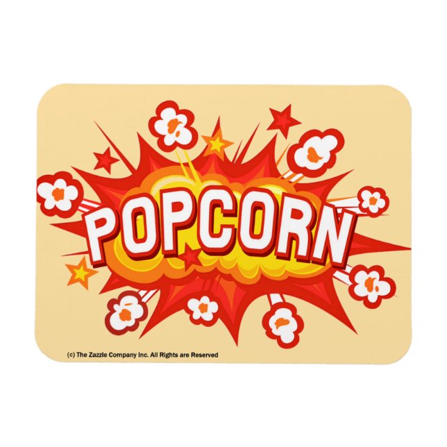 POPCORN! Film Magnet  (Horisontell)
