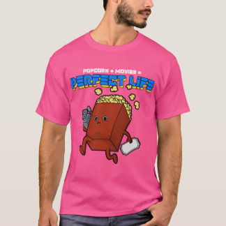 POPCORN FILMER PERFEKT LIV tjej rolig T Shirt