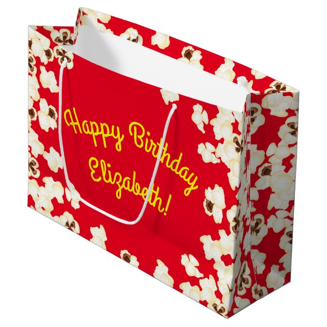 Popcorn Födelsedagsfest Movie Theater (Framsidan Vinklad)