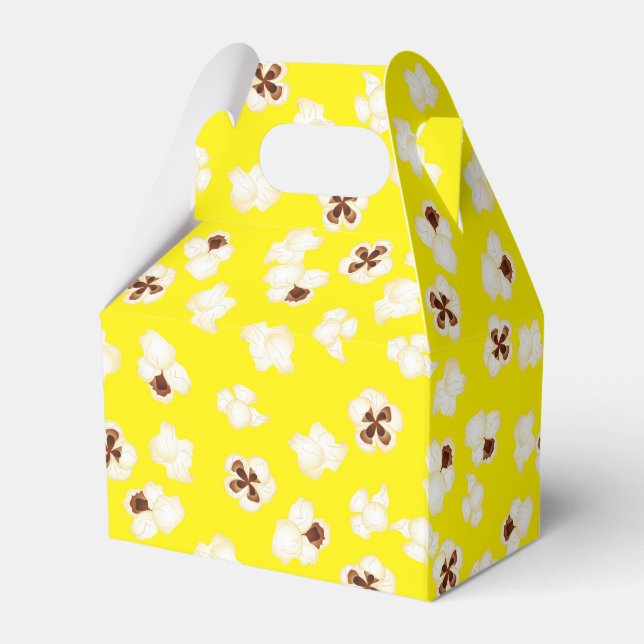Popcorn Födelsedagsfest Movie Theater Presentaskar (Baksidan Sidan)