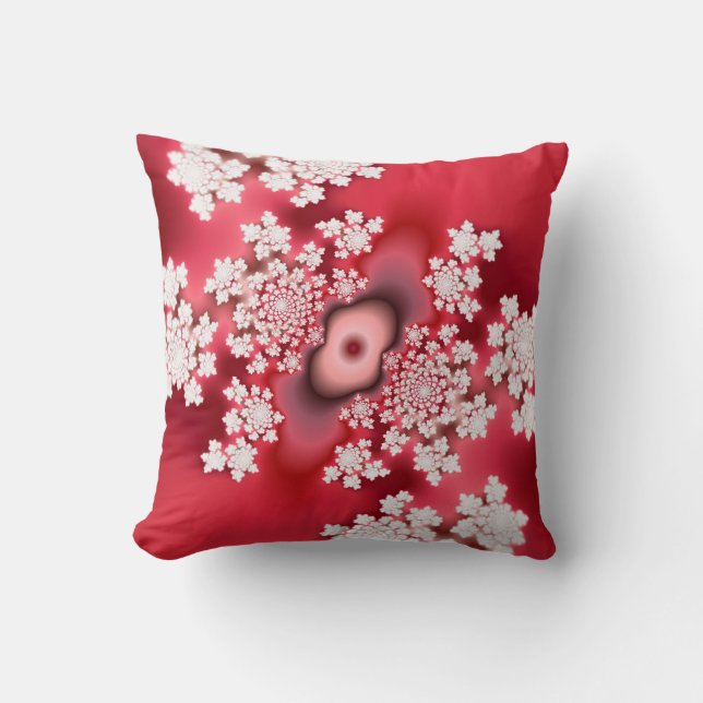 Popcorn fractal art pelare kudde (Framsida)