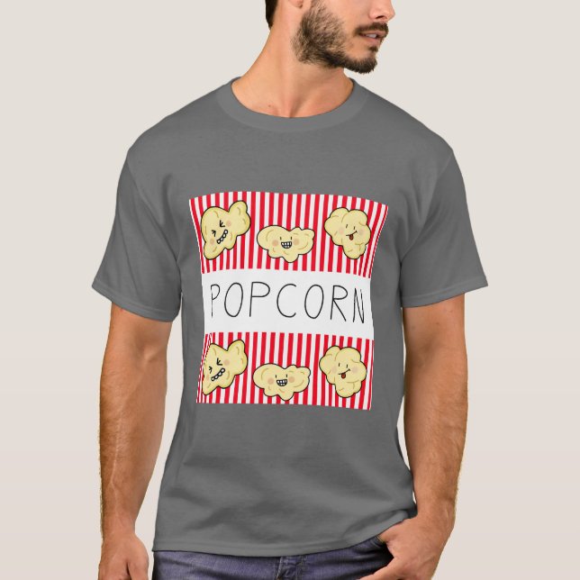 Popcorn Fun – Snack Lover’s T-Shirt (Framsida)