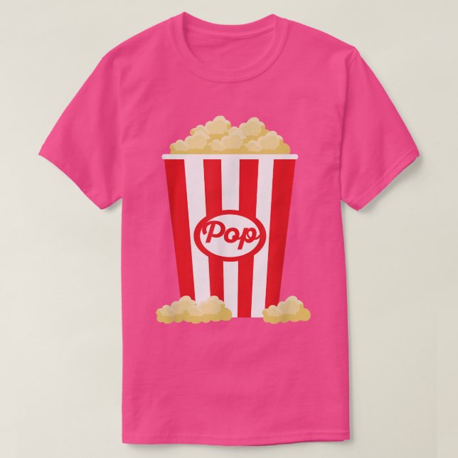 Popcorn Funny Last Minute Halloween Costume T Shirt (Design framsida)